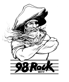 pirate design for radio station T-shirts